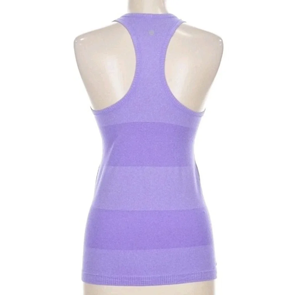 Lululemon‎ Stripes Women's 6 Swiftly Tech Racerback Tank Top Running Athletic